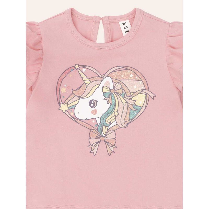 Huxbaby Whimsical Unicorn Frill Top 6M-2Y image number 2